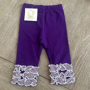 Busy Bees Smocks NWT purple smocked pants, size 9 mo.
